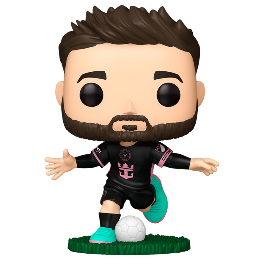 Lionel Messi Inter Miami, Funko POP! φιγούρα με μαύρη φανέλα και τιρκουάζ παπούτσια