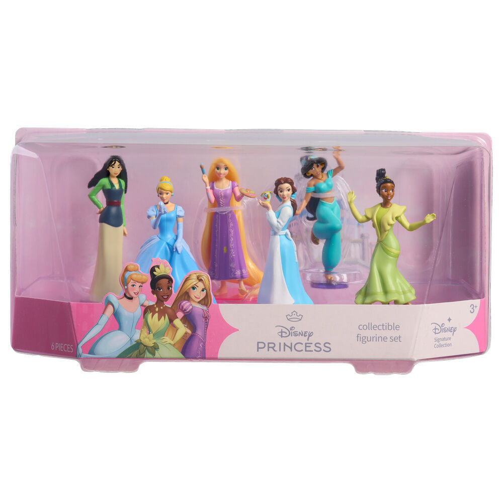 Disney Princess Signature Collection, σετ 6 φιγούρων σε ροζ blister συσκευασία