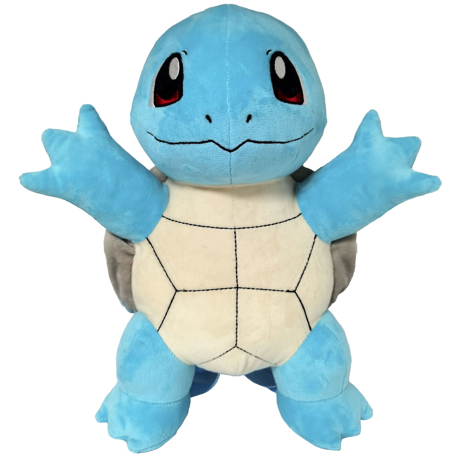 Λούτρινη τσάντα πλάτης Pokémon Squirtle, μπλε χρώμα με λευκή κοιλιά, μπροστινή όψη