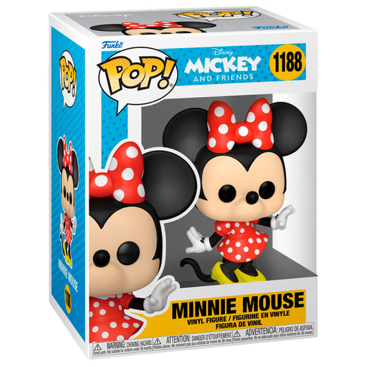 Minnie Mouse Disney, Funko POP! #1188 κουτί γαλάζιο με φιγούρα βινυλίου κόκκινο φόρεμα βούλες