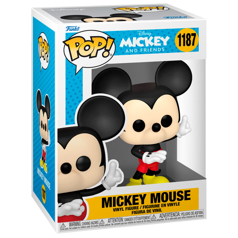 Mickey Mouse Disney, Funko POP! #1187 κουτί γαλάζιο με φιγούρα βινυλίου κόκκινο παντελόνι