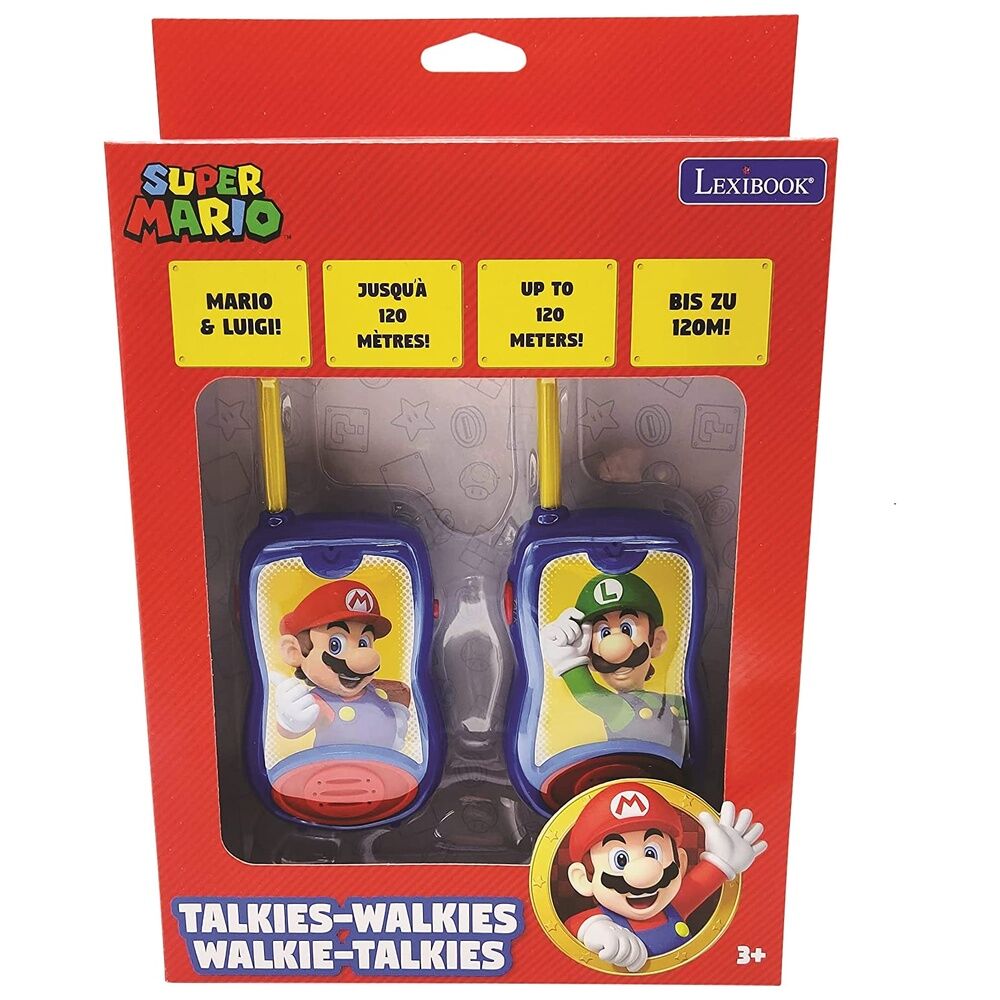 Super Mario ασύρματοι πομποδέκτες κόκκινο κουτί, Mario και Luigi, κίτρινες κεραίες