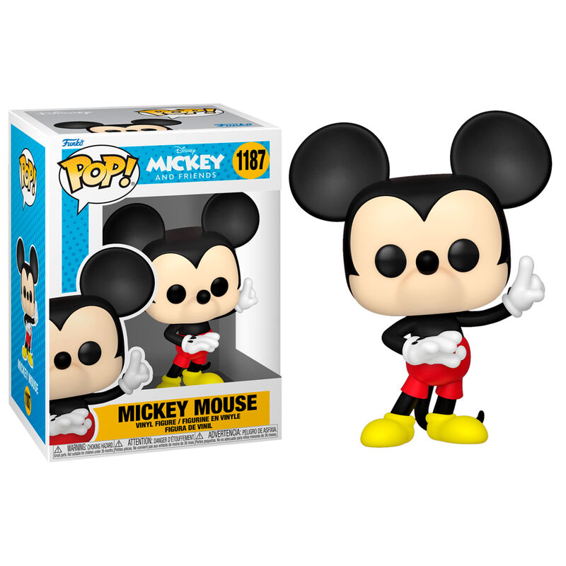 Mickey Mouse Disney, Funko POP! #1187 φιγούρα βινυλίου δίπλα στο γαλάζιο κουτί