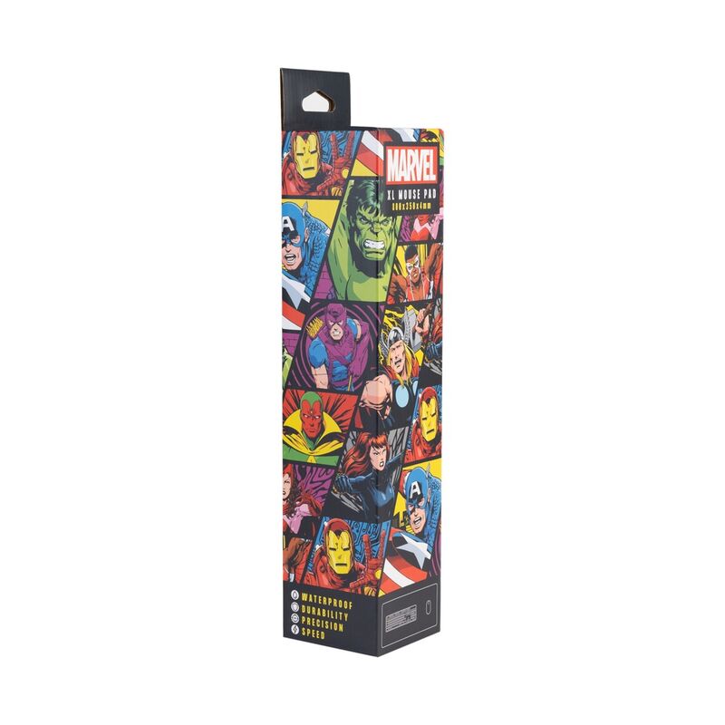 Gaming Mousepad Avengers Assemble 80x35cm, συσκευασία κουτί, MARVEL XL MOUSE PAD, Waterproof Precision