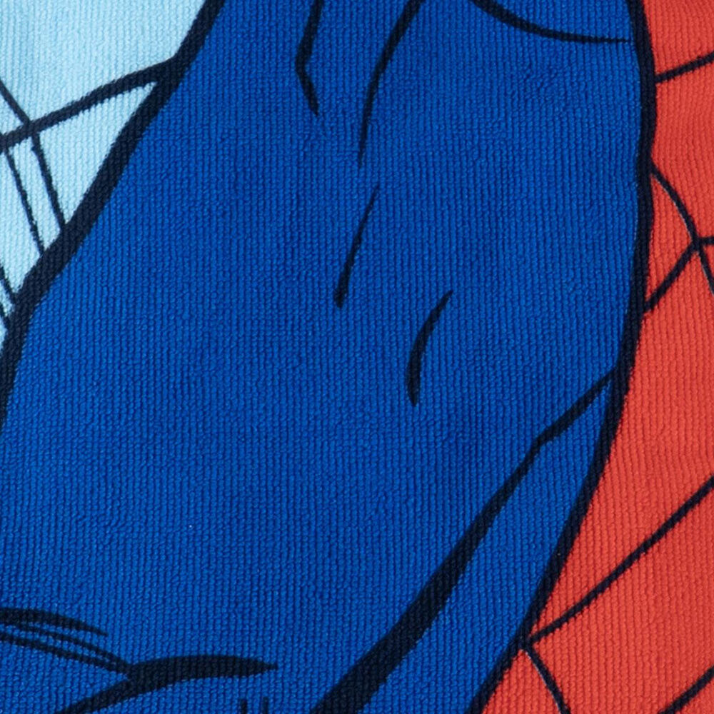 Σετ Θαλάσσης Spider-Man, κοντινό υφής πετσέτας, μπλε κόκκινο μοτίβο Spider-Man, ίνες πολυεστέρα