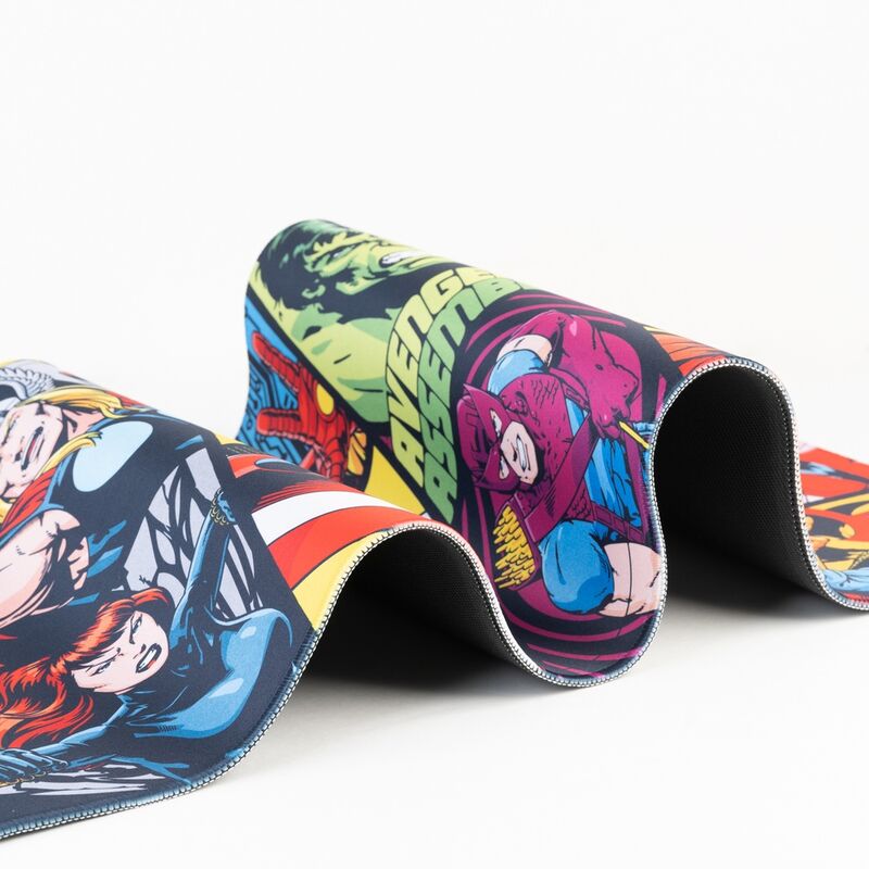 Gaming Mousepad Avengers Assemble 80x35cm, κυματιστό ρολό, ενισχυμένη ραφή, κόμικ μοτίβο Avengers 