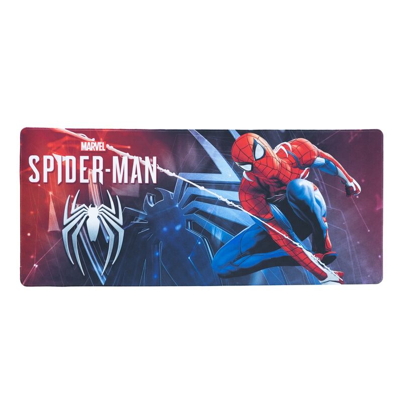 Gaming Desk Mat Spider-Man XXL 80x35cm, άνω όψη, MARVEL SPIDER-MAN, Spider-Man δράση, αράχνη logo
