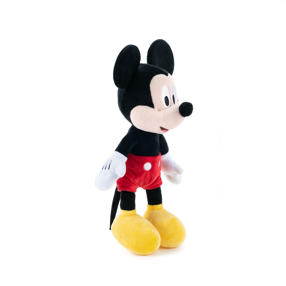 Mickey Mouse Disney, λούτρινο πλαϊνή όψη με κόκκινο παντελόνι και κίτρινα παπούτσια