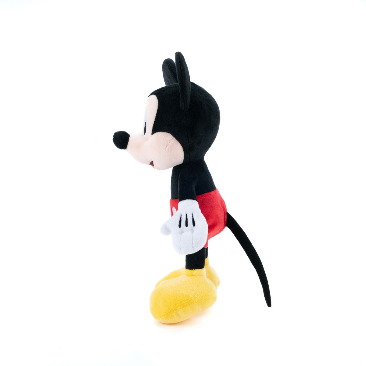 Mickey Mouse Disney, λούτρινο πλαϊνή όψη αριστερά με ουρά και λευκά γάντια
