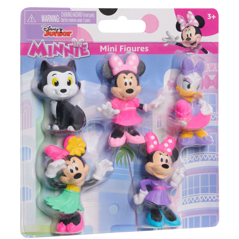 Minnie Mouse Disney Junior, σετ 5 mini φιγούρων blister συσκευασία με επιγραφή "Mini Figures"