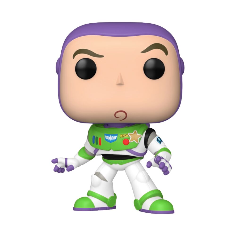 Funko POP Buzz Lightyear 1712, φιγούρα βινυλίου με λευκή στολή Space Ranger και μωβ μαλλιά