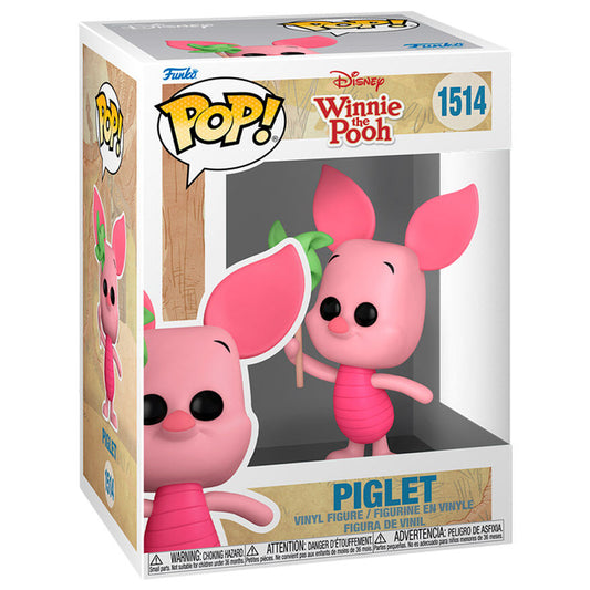 Funko POP Piglet 1514, φιγούρα βινυλίου ροζ χρώματος με πράσινο ανεμόμυλο, κουτί Disney