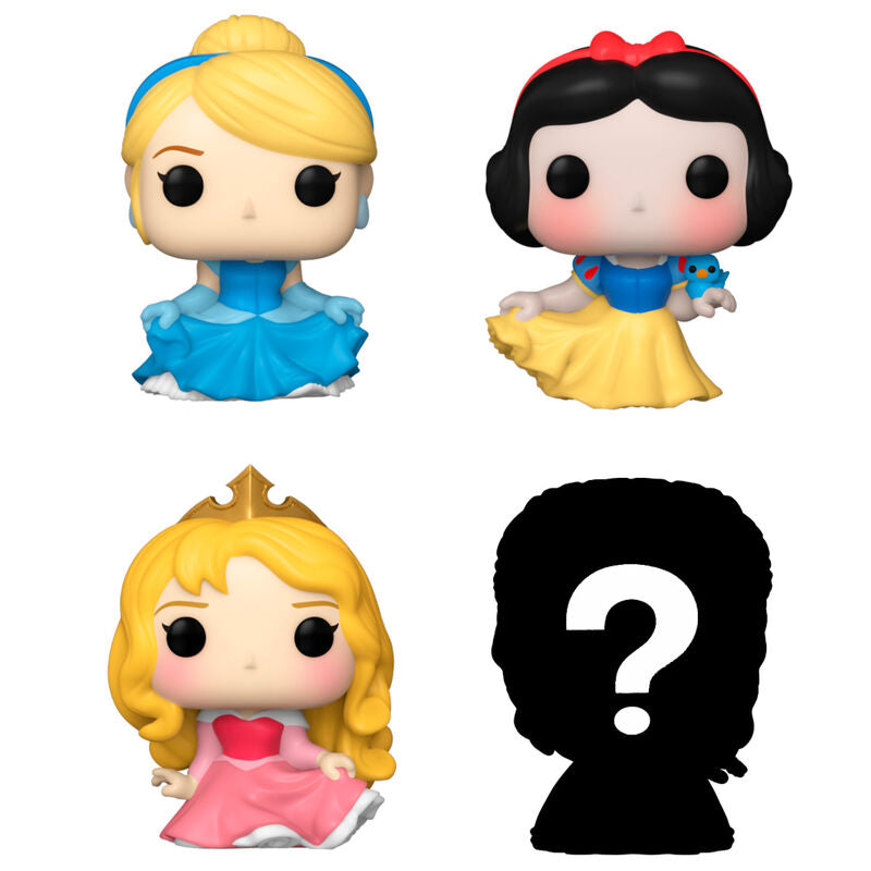 Disney Princess Funko Bitty POP! σετ 4 mini φιγούρων Cinderella, Snow White, Aurora και Mystery