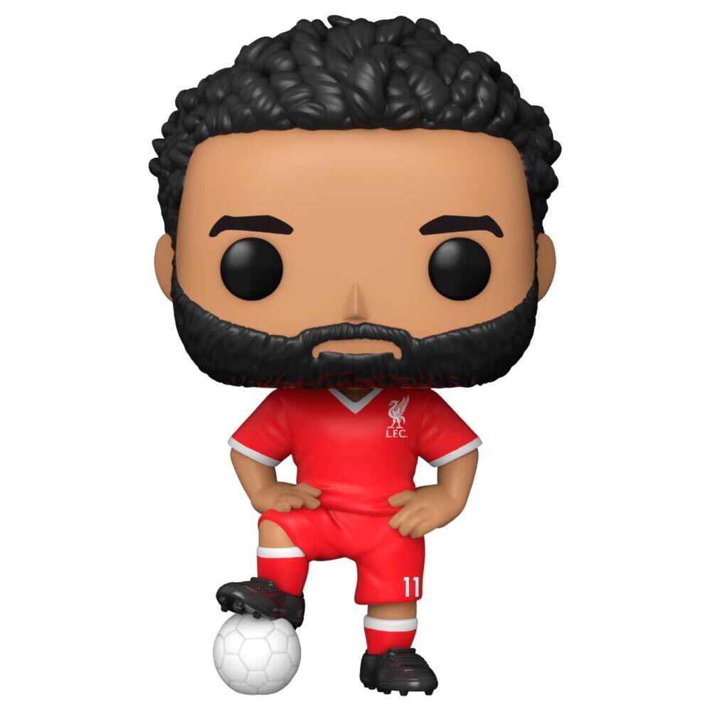 Φιγούρα Funko POP! Mohamed Salah με κόκκινη φανέλα Liverpool και μπάλα ποδοσφαίρου