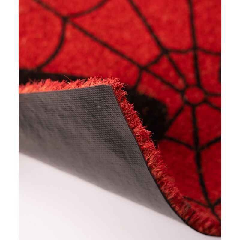 Πατάκι Εισόδου Spider-Man Eyes 40x60cm, κοντινό πίσω μέρος, μαύρη αντιολισθητική βάση PVC 