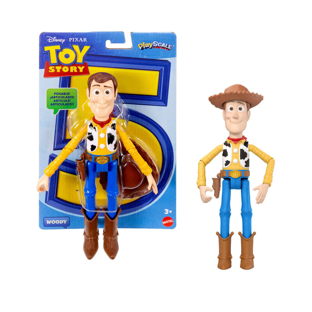 Αρθρωτή φιγούρα Woody, Toy Story 5 PlayScale, με συσκευασία και φιγούρα δίπλα