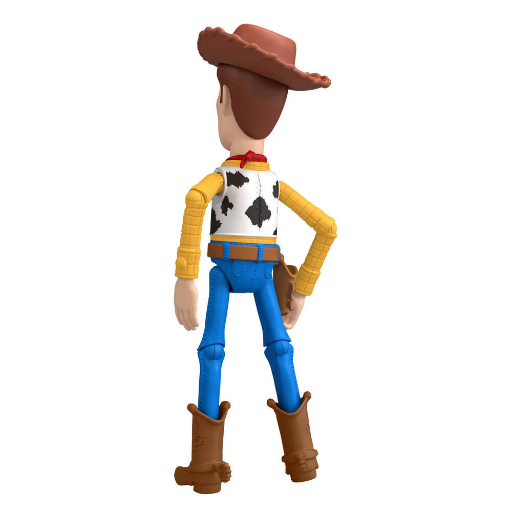 Αρθρωτή φιγούρα Woody, πίσω όψη με λεπτομέρειες στολής κάουμποϊ και καφέ μπότες